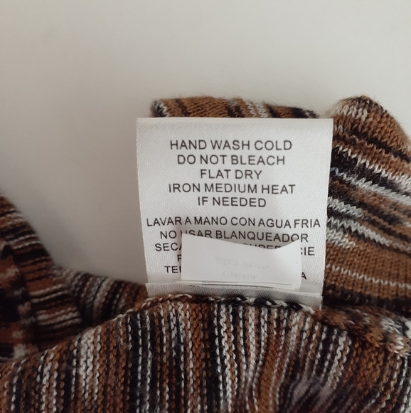 Joseph A. Variegated Brown Long Open Cardigan Sweater, Size M - Picture 6 of 6